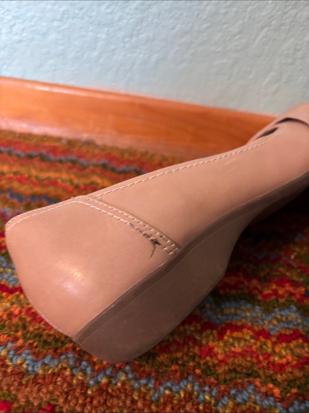 Clarks Women's Bendables Propose Pixie Leather Flats, Beige, size 10 - fair - Picture 7 of 9